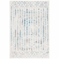 SAFAVIEH Tulum Collection TUL262C Ivory / Turquoise Rug 3 X 5