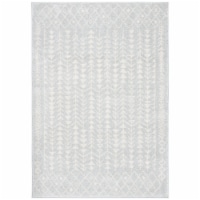 SAFAVIEH Tulum Collection TUL262G Light Grey / Ivory Rug 3 X 5
