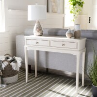 SAFAVIEH Opal 2-Drawer Console Table Distressed / White