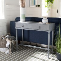 SAFAVIEH Aliyah 2-Drawer Console Table Distressed / Grey