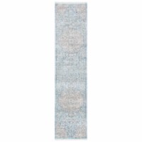 SAFAVIEH Dream Collection DRM412M Blue / Grey Rug 2' x 8'