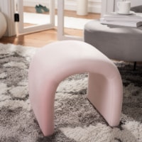 Safavieh OTT1300C 20.1 in. Ottomans, Light Pink