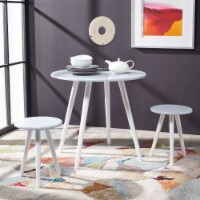 SAFAVIEH Whitman 3-Piece Dining Set Light Grey / White