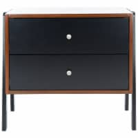 SAFAVIEH Winchester Night Stand Walnut / Black