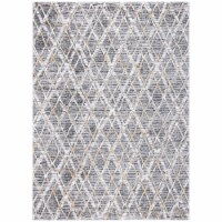 Safavieh LGN515F-9 9 x 12 ft. Lagoon 500 Bohemian Rectangle Power Loomed Area Rug, Grey & Gol