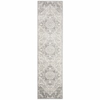 SAFAVIEH Brentwood Collection BNT816B Grey / Cream Rug 2' x 16'