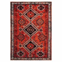 Safavieh VTH293P-8 8 x 10 ft. Vintage Hamadan Southwestern Rectangle Power Loomed Rug - Orang