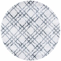 Martha Stewart Isabella Round Rug - Ivory/Gray