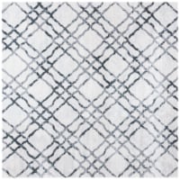 Martha Stewart Isabella Square Rug - Ivory/Gray