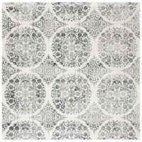 Martha Stewart Isabella Square Rug - Charcoal/Ivory