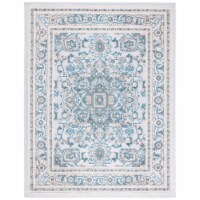 SAFAVIEH Outdoor CBN680N Cabana Collection Navy / Grey Rug 9 X 12