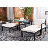 Safavieh PAT6759D Pratia Outdoor Set, Dark Slate Gray - 5 Piece