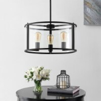 SAFAVIEH Manlen 3 Light 18 Inch Pendant | Bronze |