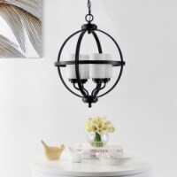 SAFAVIEH Forler 4 Light 17 Inch Pendant | Black |