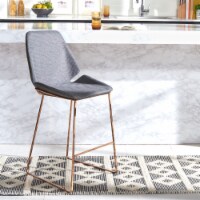 SAFAVIEH Masami Counter Stool Grey / Gold