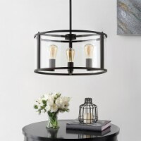 SAFAVIEH Relom 4 Light 16 Inch Pendant | Bronze |