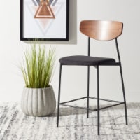 SAFAVIEH Ryker Counter Stool Walnut / Black