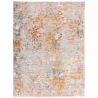 SAFAVIEH Madison Collection MAD453B Ivory / Orange Rug 8 X 10