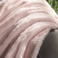 Safavieh Daison Pom Pom Throw - Pink