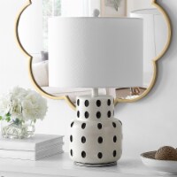 SAFAVIEH Kencia 22.25 Table Lamp | Cream / Black |