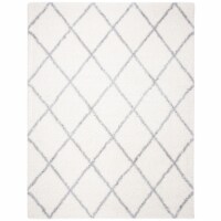 SAFAVIEH Fontana Shag Collection FNT815A Cream / Grey Rug 10' x 14'