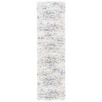 SAFAVIEH Fontana Shag Collection FNT873A Ivory / Teal Rug 2' 3  x 10'