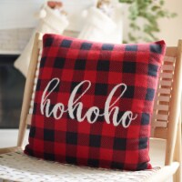 Safavieh Ho Ho Ho Pillow - Red