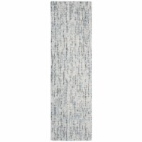 Safavieh ABT468B-212 2 ft.-3 in. x 12 ft. Abstract Hand Tufted Runner Area Rug, Blue & Charco
