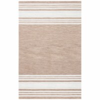 SAFAVIEH Metro MET602T Handmade Brown / Ivory Rug 4' x 6'