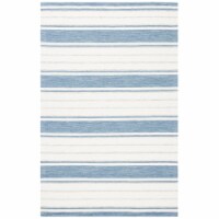 SAFAVIEH Metro MET607M Handmade Blue / Ivory Rug 4' x 6'
