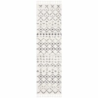 Safavieh BFG516A-218 2 ft. 2 in. x 18 in. Berber Fringe Shag Contemporary Rectangle Rug, Crea
