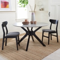 SAFAVIEH Nicolai Round Dining Table Dark Grey / Black