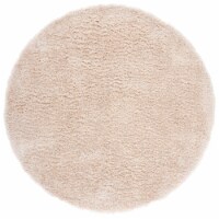 SAFAVIEH New Orleans Shag SG532B Handmade Beige Rug 7' round