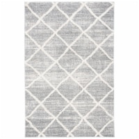 Martha Stewart Collection Lucia Shag Accent Rug - White/Light Gray