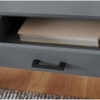 SAFAVIEH Hawthorn 3-Drawer Desk Distressed Grey