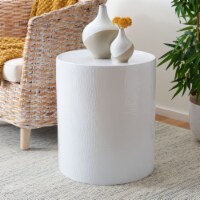 SAFAVIEH Polonium Occasional Hammered Table White