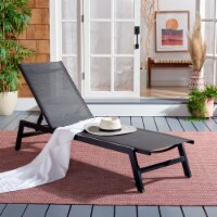 Safavieh PAT9038C 23.23 x 13.78 in. Fionne Sunlounger, Black