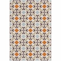 SAFAVIEH Outdoor VER080-0712 Veranda Cream / Terracotta Rug 2' x 3' 7
