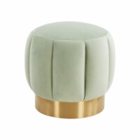 Safavieh SFV4707K Maxine Channel Tufted Ottoman, Mint