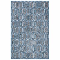 SAFAVIEH Metro MET124M Handmade Blue / Yellow Rug 4' x 6'