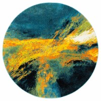 SAFAVIEH GAL117L Galaxy Blue / Yellow 6' 7 round