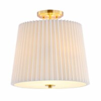 Safavieh FLU4057A Madio Flush Mount, Gold Base