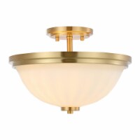 Safavieh FLU4060A Okami Flush Mount, Gold Base