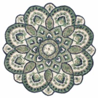 SAFAVIEH NOV604M Novelty Ivory / Blue 9' round