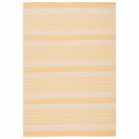 SAFAVIEH Indoor Outdoor CY6062-306 Courtyard Gold / Beige Rug 4' x 5' 7