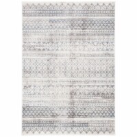 SAFAVIEH Carnegie Collection CNG619F Ivory / Grey Rug 4' x 6'