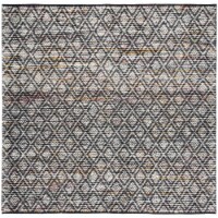 SAFAVIEH Natura NAT615Z Handwoven Ivory / Black Rug 6' square