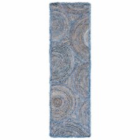 SAFAVIEH Cape Cod CAP203M Handwoven Blue / Natural Rug 8' x 10'