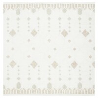 SAFAVIEH Artistry ARR501A Handmade Ivory / Sage Rug 7' square