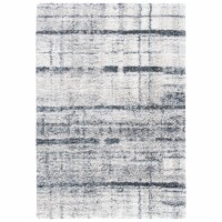SAFAVIEH Fontana Shag Collection FNT855A Ivory / Grey Rug 3' x 5'
